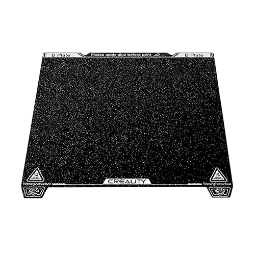 Creality Hoja de PEI, plataforma de impresora 3D, placa de construcción templada, excelente resistencia al calor PEI primavera acero superficie de