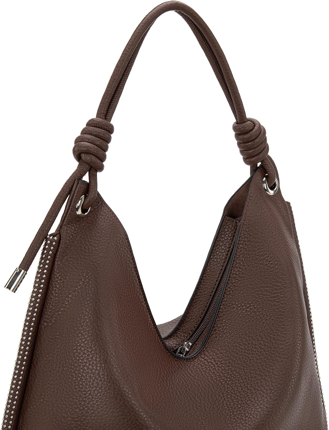 Montana West Hobo Bags for Women Soft Slouchy Top Handle Shoulder Purses Handbag with Knot Strap - Image 5