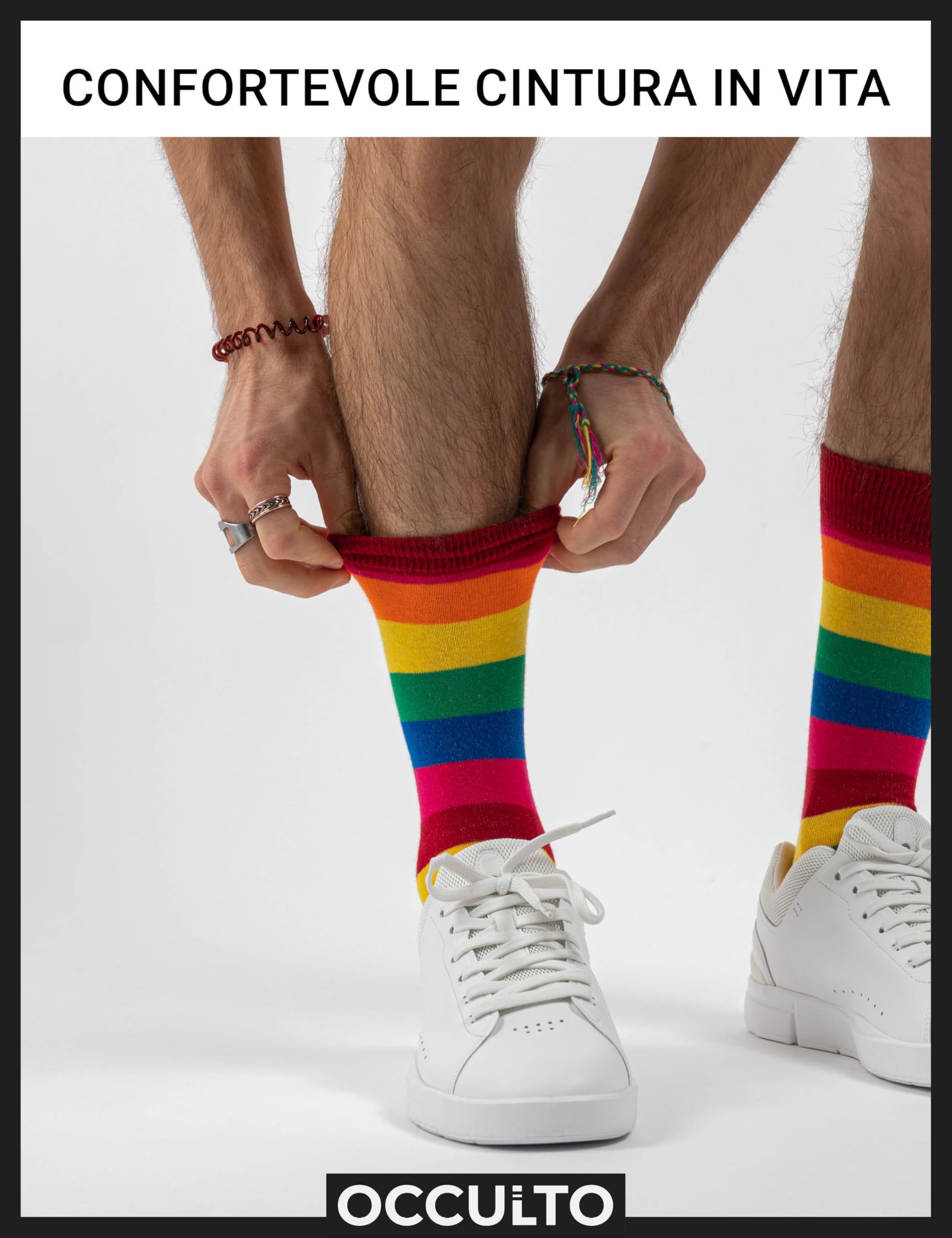 Occulto UOMO CALZE FANTASIA (6 PAIA) in COTONE