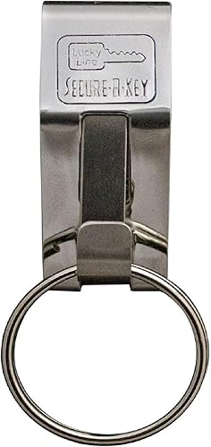 Lucky Line Clip para llave de cinturón para asegurar una llave deslizante (40501), níquel