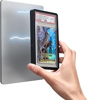 Collector Graded Card Guard Case for PSA Standard Slab Protector – Snap to Steel/Iron, Built-in Stand, Magnetic Display, Stackable, TPU+PC – Single-Sided (Black, Plus, 1ct)