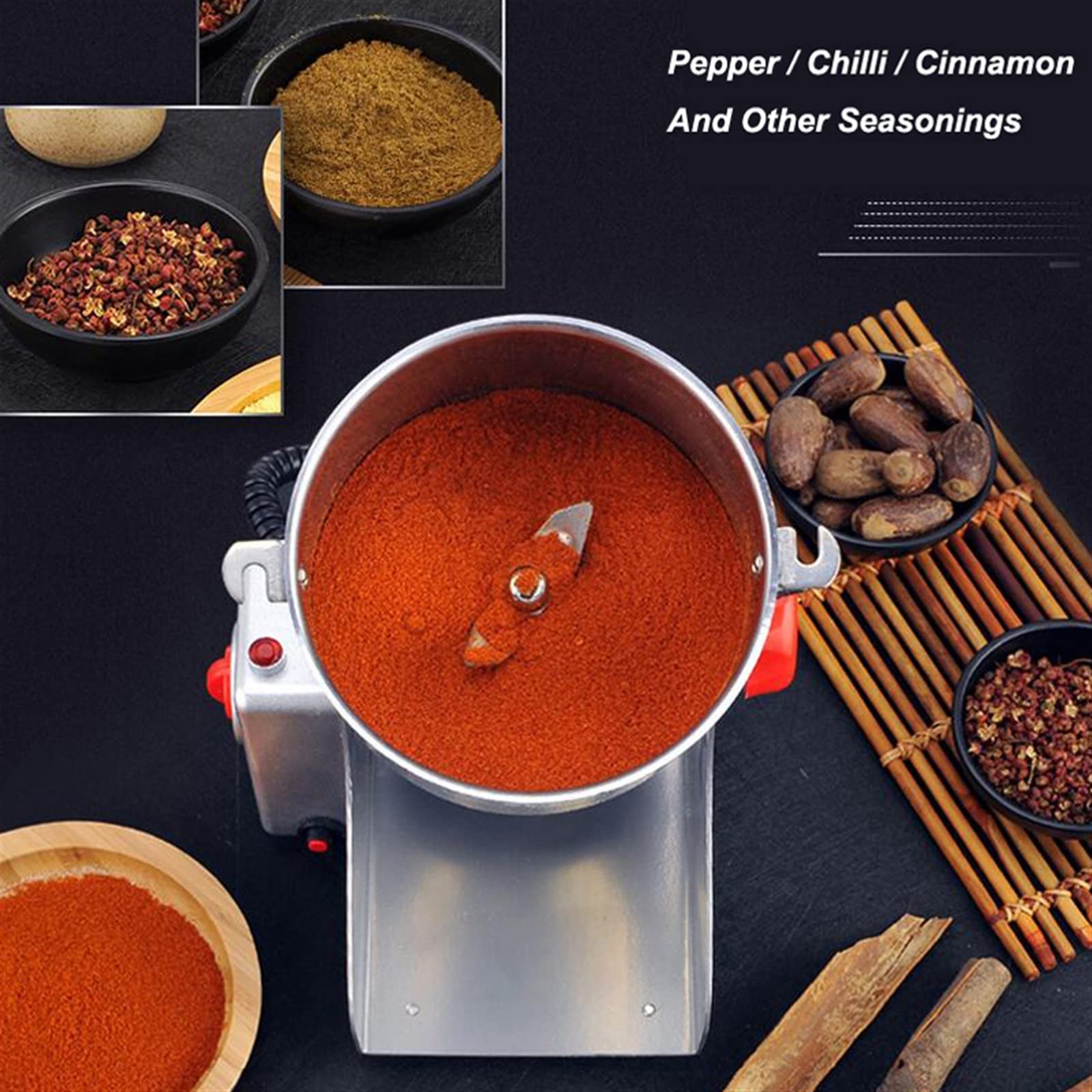 DieffematicKF Ekspresy do kawy Big Capacity 800G Herb Grinder Coffee Machine Grain Spices Mill Dry Food Grinder