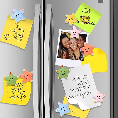 Miniatura 7 de rhinocats Imanes de estrella de mar, 20 imanes para refrigerador, imanes decorativos, imanes pequeños y bonitos, para casillero, pizarra blanca,