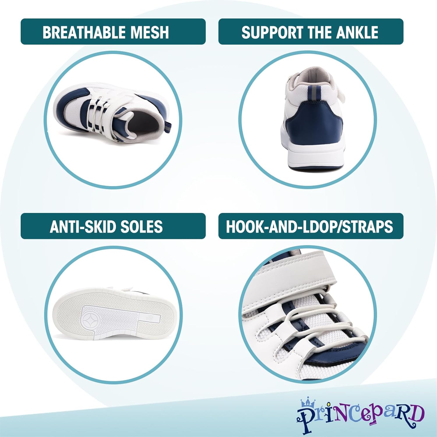 Kids Orthopedic Shoes with Ankle and Arch Support,Mesh Breathable Thick Sole Sneakers - Image 6