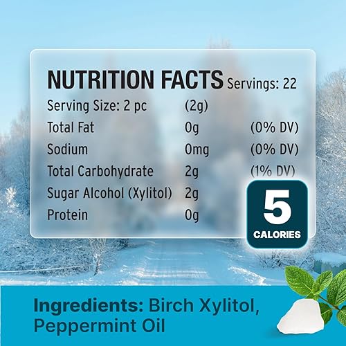 Miniatura 10 de Chips de caramelo de xilitol de menta - SNØ - Hecho a mano con solo 2 ingredientes  Apto para diabéticos sin OMG vegano Keto GF y Kosher  Caramelos