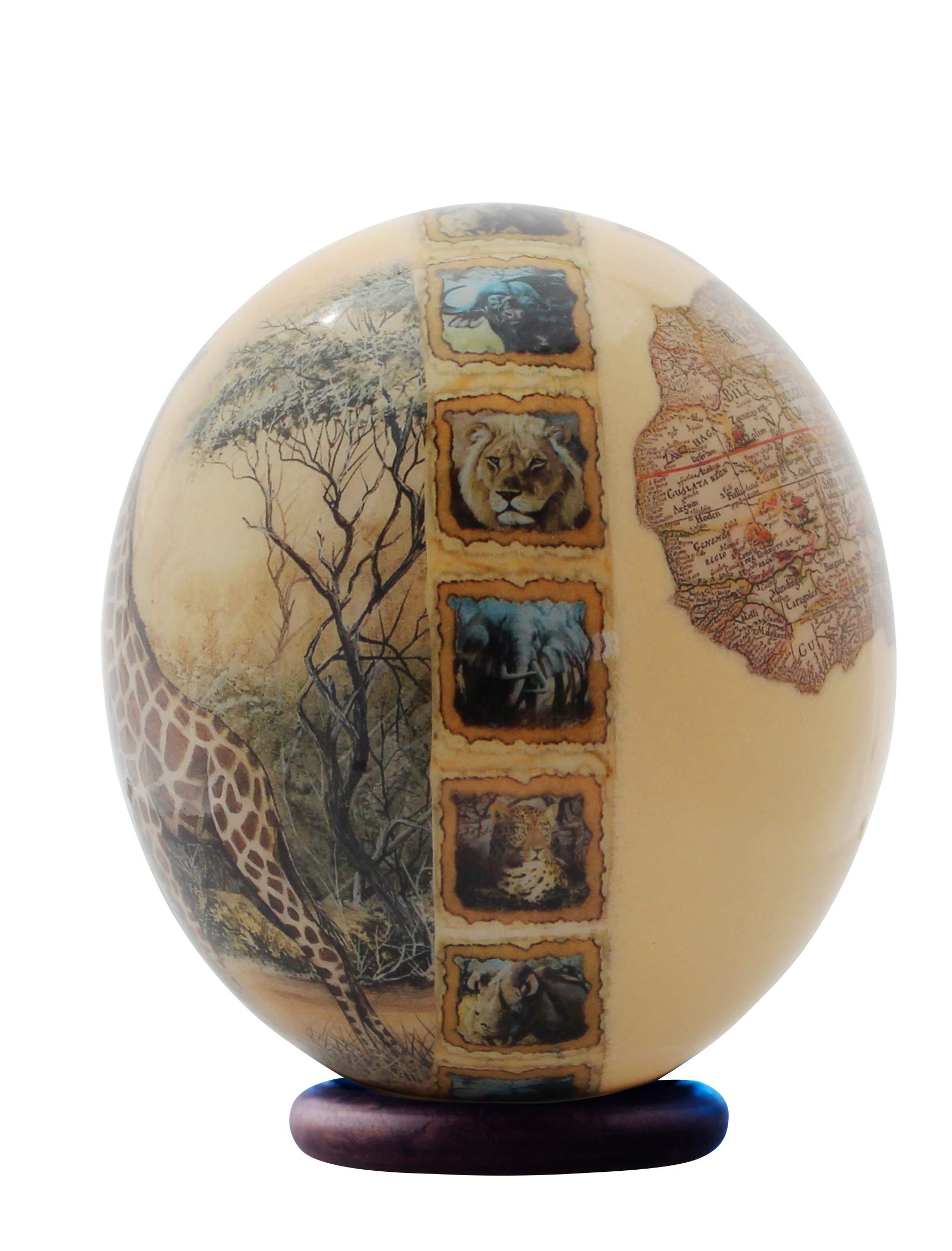 Decoupage Giraffe Straußenei