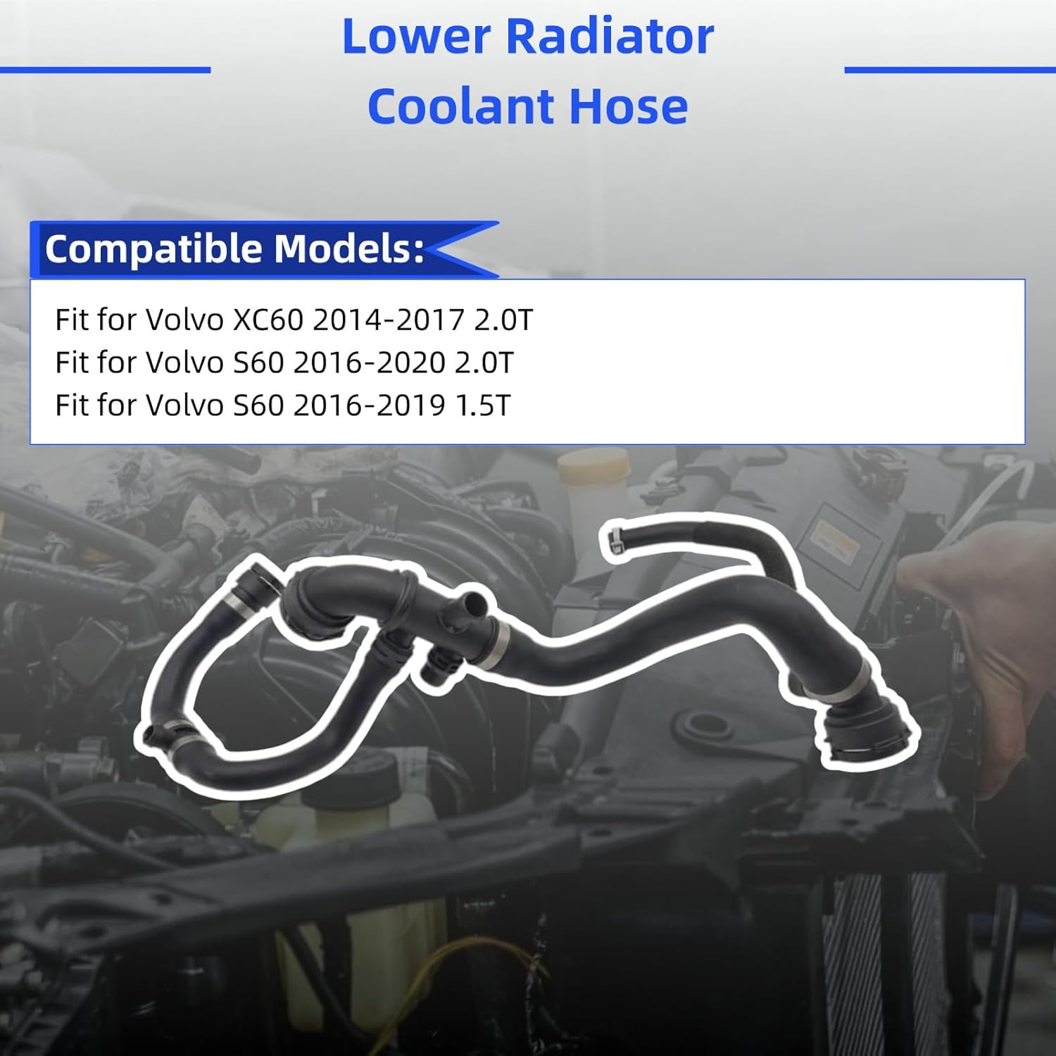 Lower Radiator Coolant Hose Fit for Volvo XC60 S60 32224820