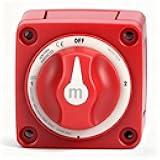 Battery Switch Boat Battery Disconnect Switch 300A 3 Position, High Sensitivity Dual Circuit Power Disconnect Cut Off Isolator for Marine Boat Car Truck Trailer RV, M Series Battery ON Off Kit