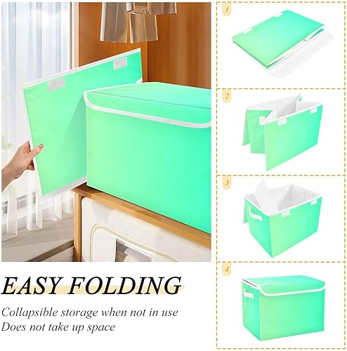Miniatura 4 de GAIGEO Green Gradient Fabric Storage Cubes, Storage Boxes, Organization and Storage, Closet Storage