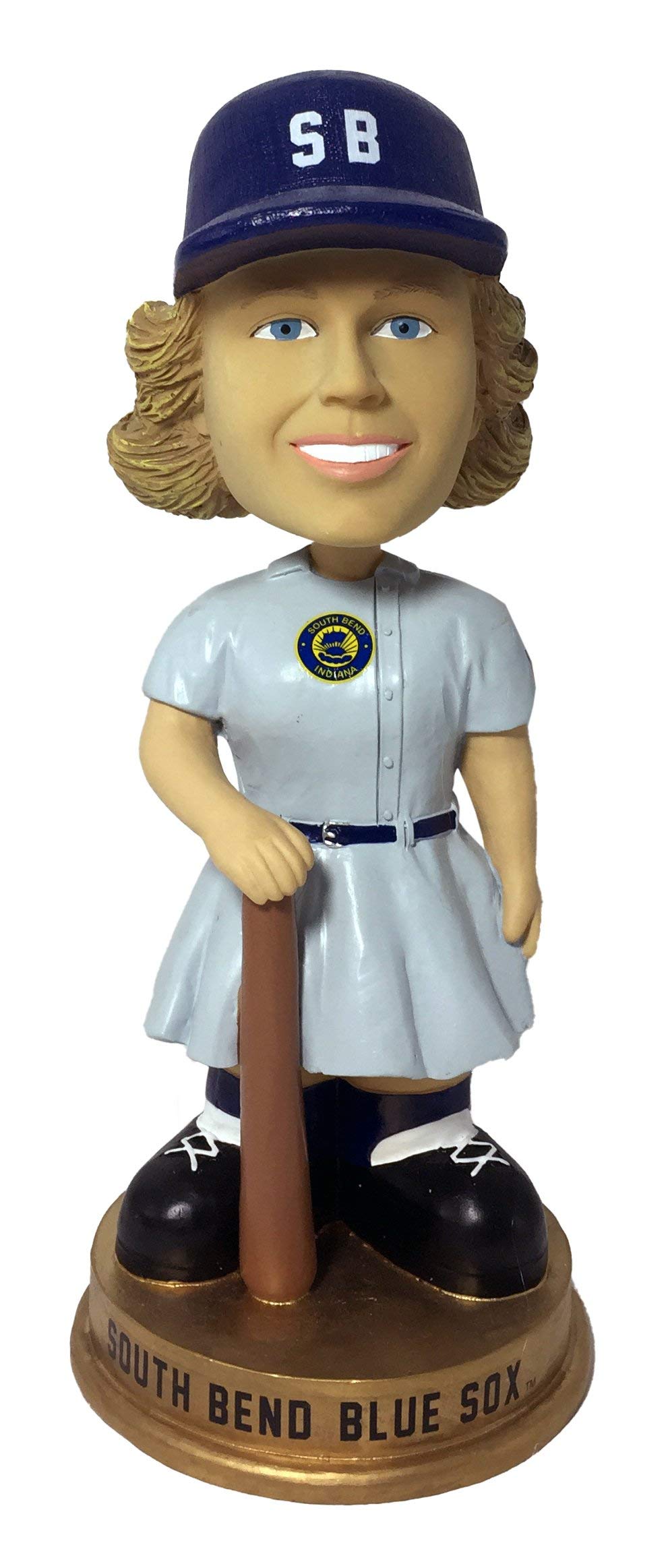 South Bend Blue Sox AAGPBL Vintage Numbered to 500 Bobblehead AAGPBL