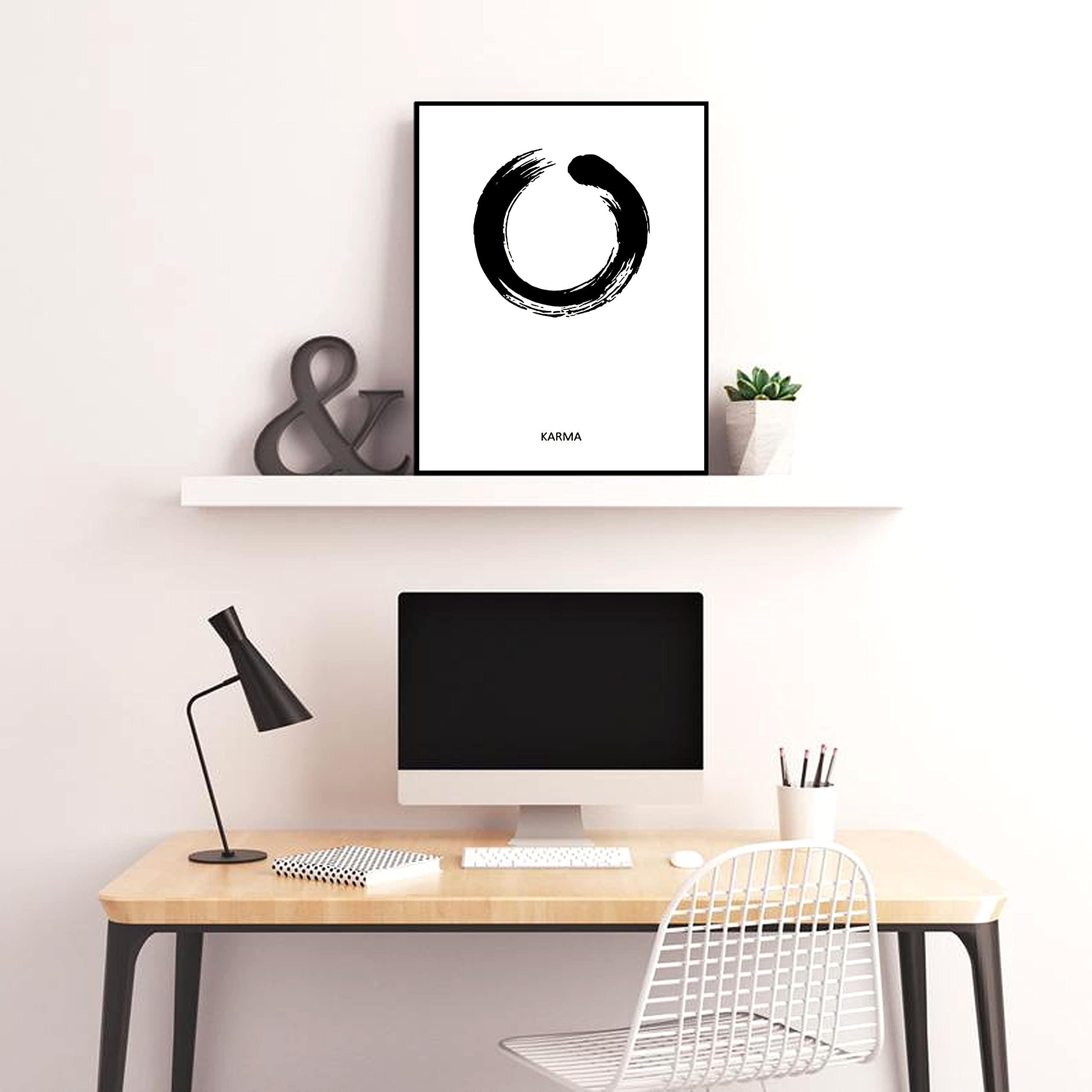 FineArts Reprint Karma Sign,Yoga Print, Karma Wall Art, Karma Quote WallArt, Scandinavian Print-16X20 Inch