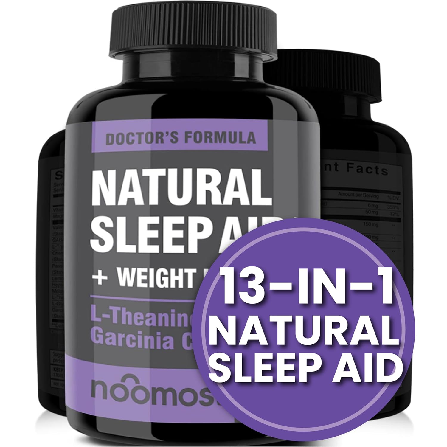 Suplementos Naturais para Sono com Magnésio, L Teanina e Garcinia | Comprimidos para um Sono Profundo e Restaurador | Sem Habituação | Ajuda a Dormir Rápido e Manter o Sono