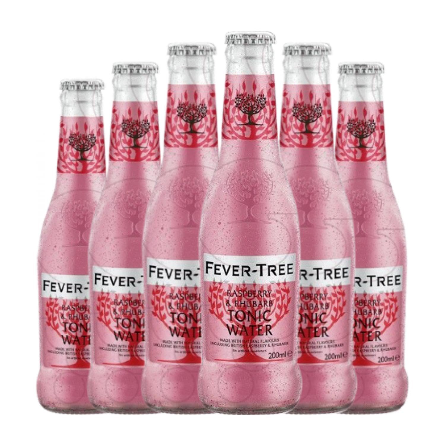 Refrescos y Mixers Fever-Tree Tonic Water Raspberry & Rhubarb Botellín 20 cl (Caja de 6 Botellín de 20 cl)