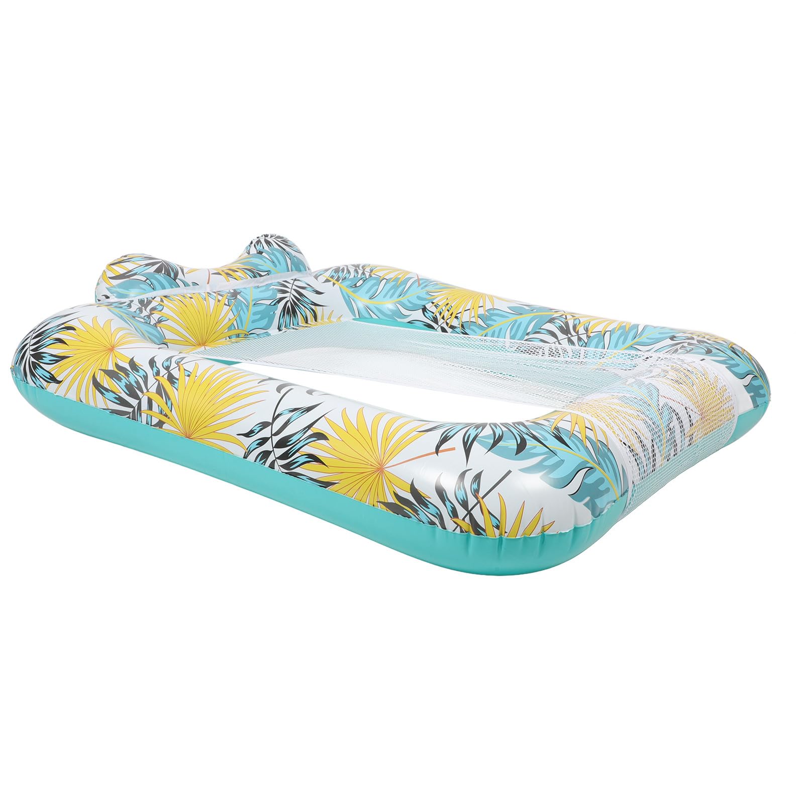 Poltrona Gonfiabile Design Confortevole Rete Traspirante per Piscina Lettino Galleggiante in Pvc e Pelle Amica per Relax e Vacanze