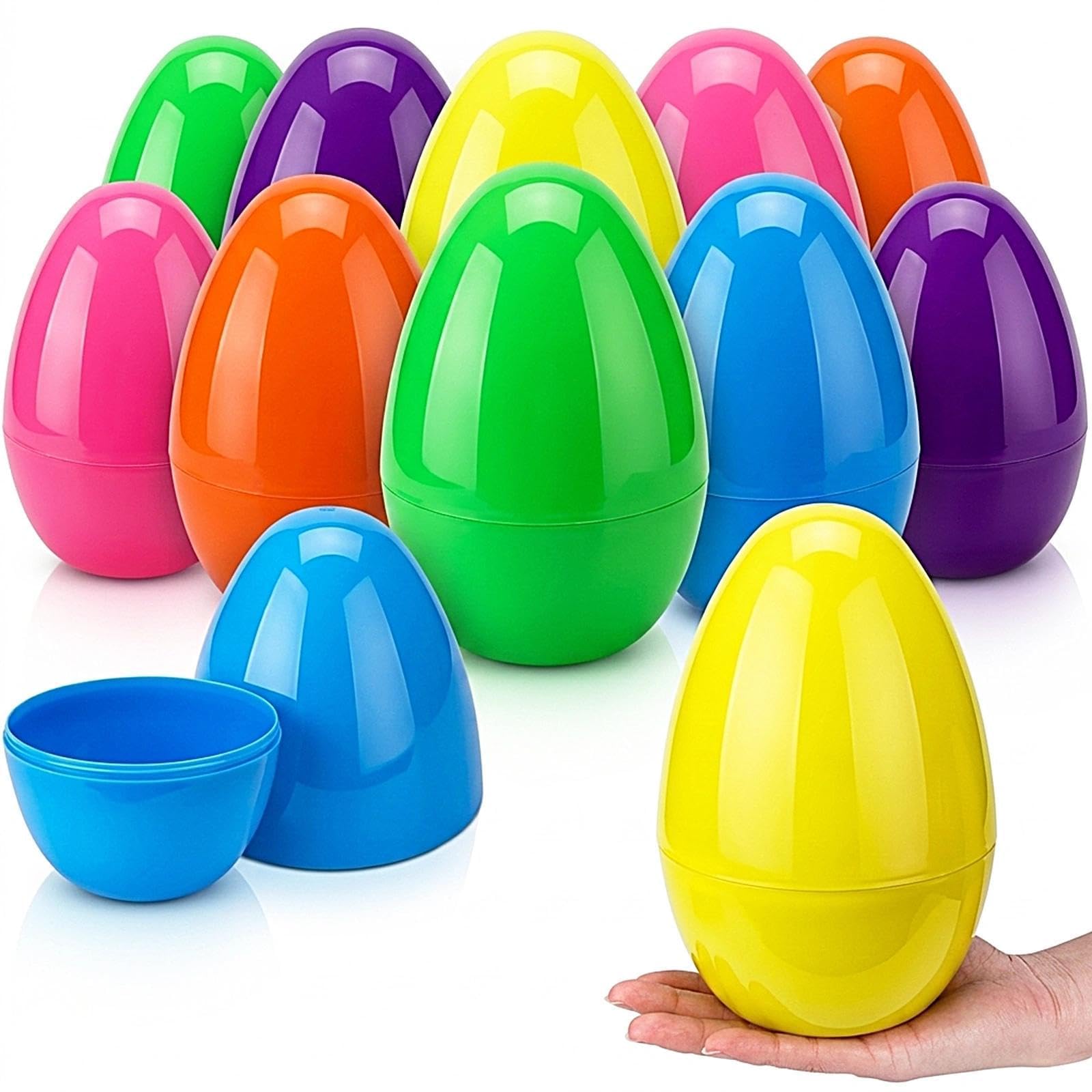60 stuks paasei bundel lege eieren om te vullen, paasfeest gunst plastic eieren, eierenjacht geschenken voor kinderen - maat: 5,8 cm