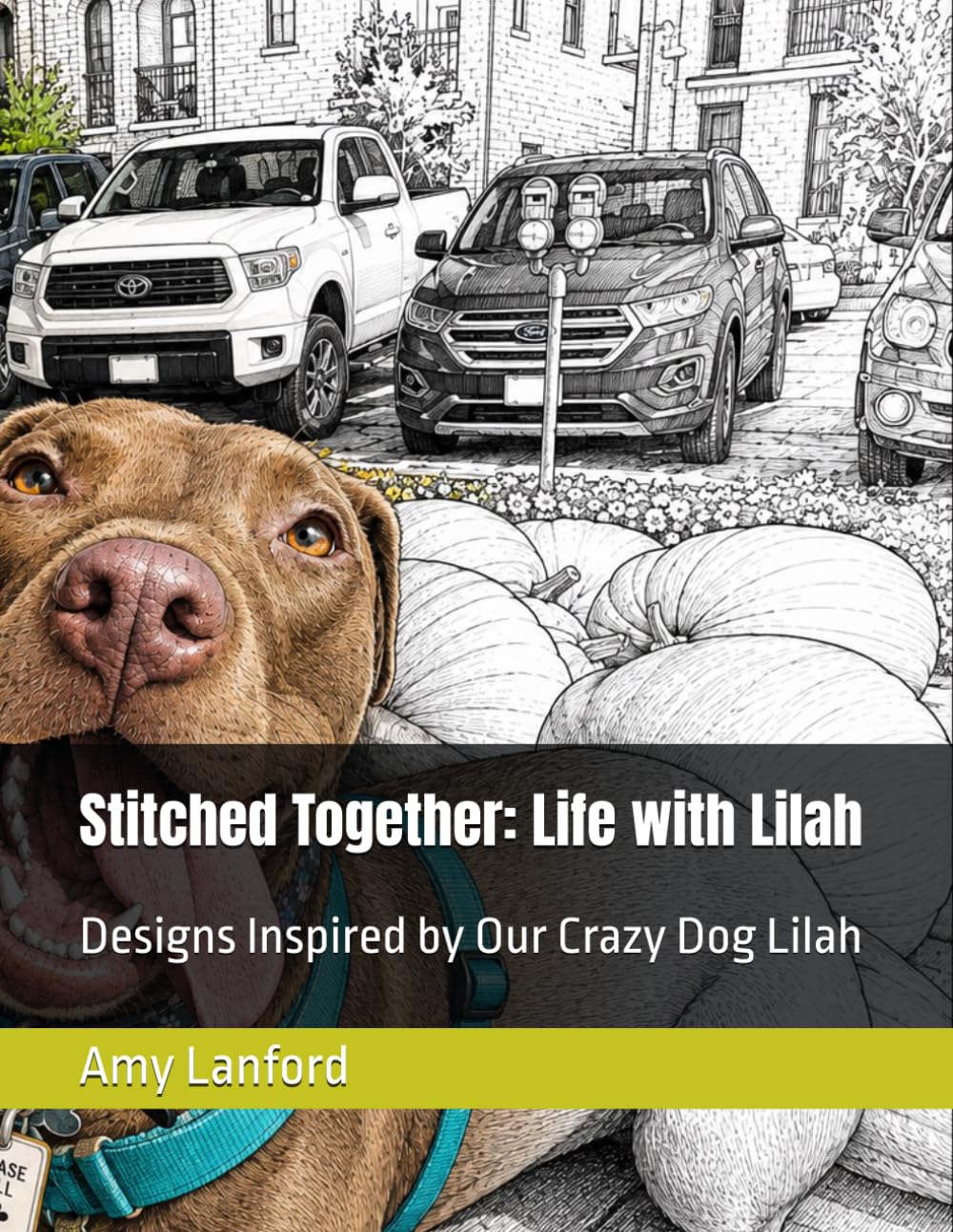 Stitched Together: Life with Lilah: Designs Inspired by Our Crazy Dog Lilah (Stitched Together: Real Life Coloring Books)