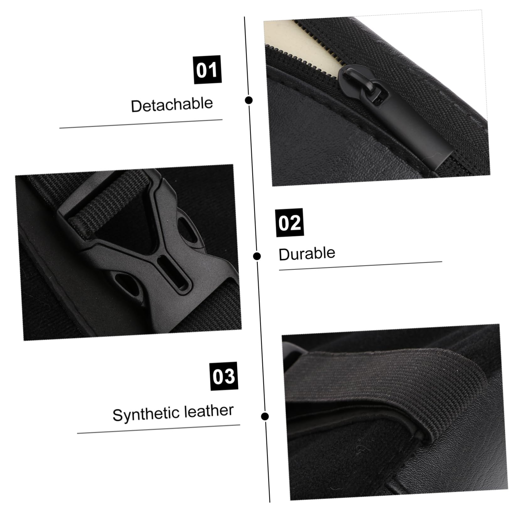 Poggiapiede per Chitarra Classica Flanger Antiscivolo Leggero Nero | Pad per Suonare la Chitarra, Similpelle e Schiuma, Postura Corretta, per Pratica Quotidiana e Performance