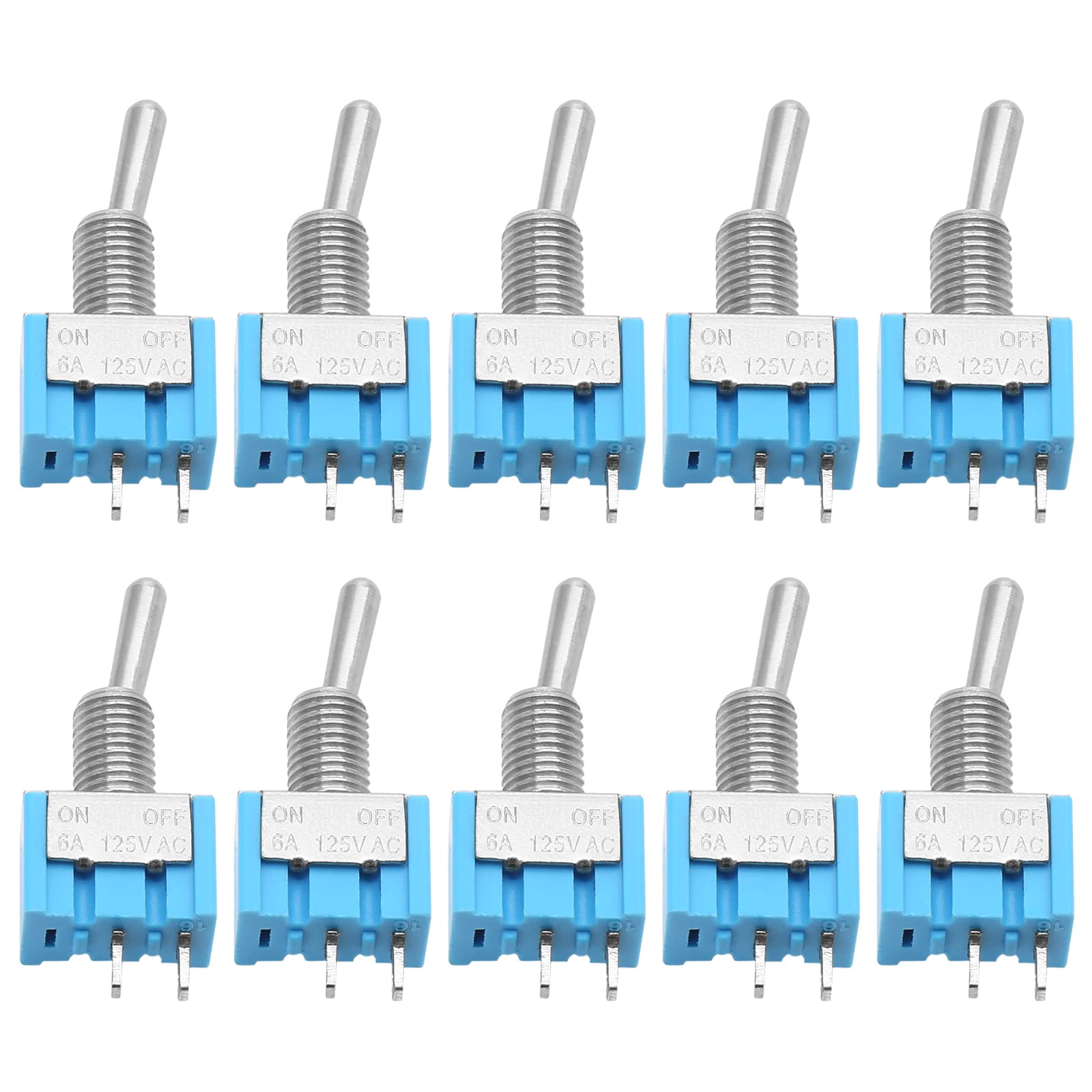 MINI TOGGLE SWITCH ON/ON 6 PIN PER CHITARRA ELETTRICA SPLIT/PHASE - Foto 10