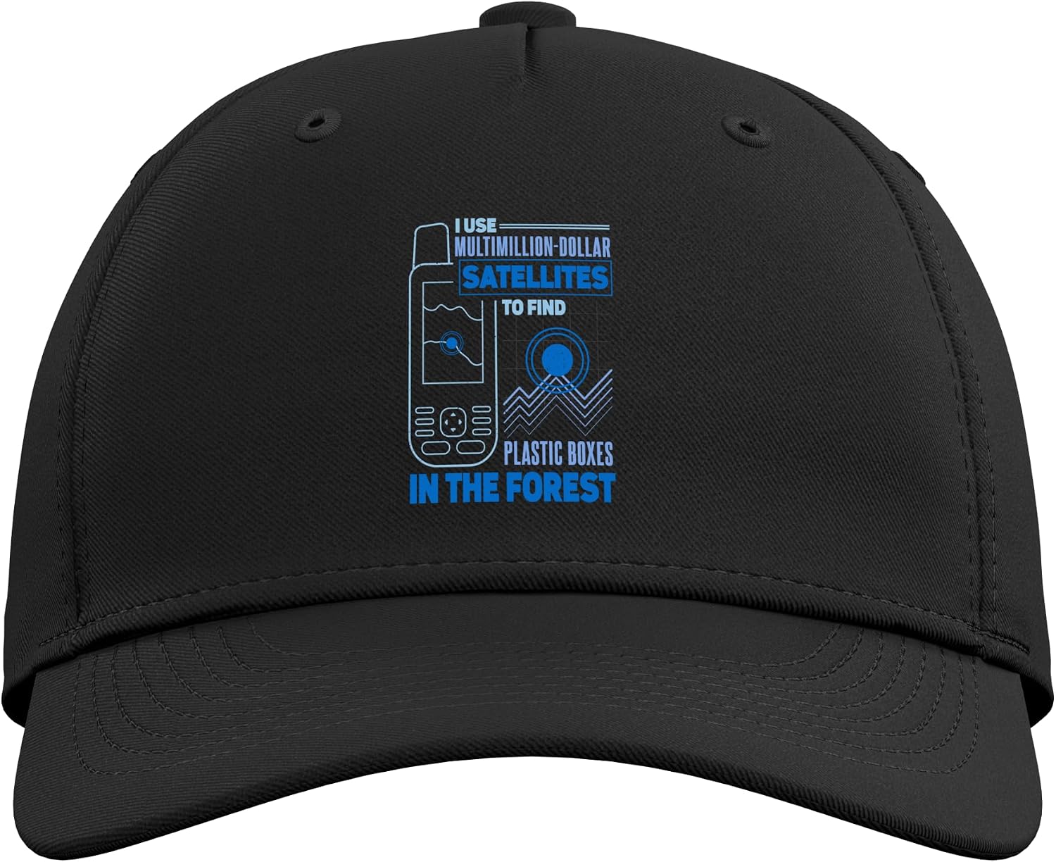 Geocache Funny Geocaching Fan Adjustable Baseball Hat image 2