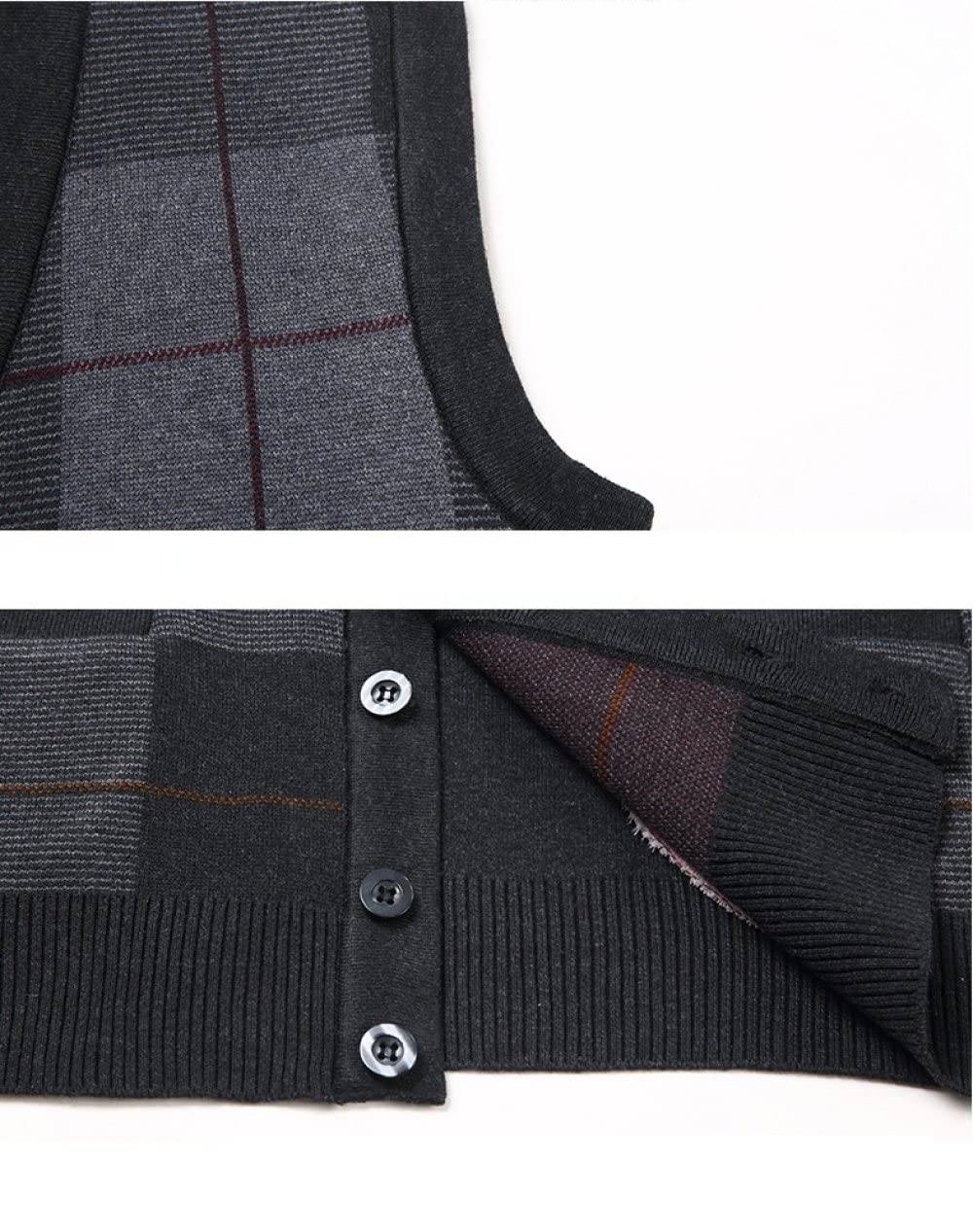 Knitwear Jumpers,Heren Gebreide Trui Vest Casual Kabel