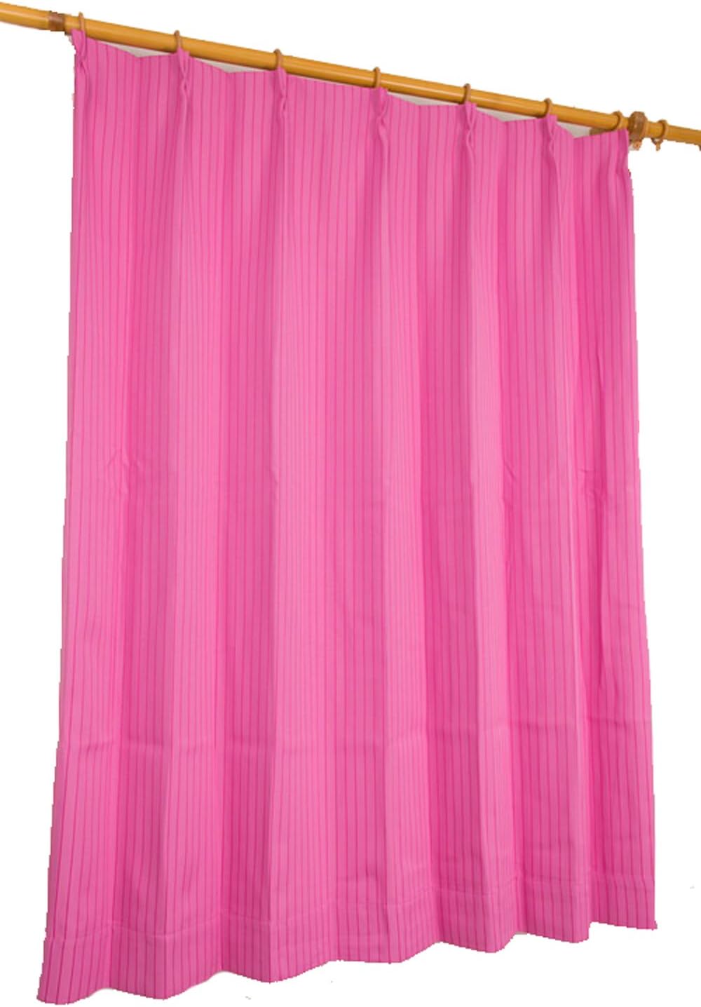 オーダーカーテン 形状記憶加工 遮光カーテン ピンク 幅181cm 丈121cm