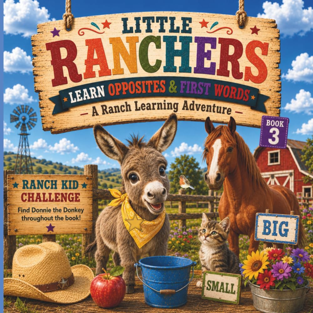 Little Ranchers Learn Opposites & First Words: A Ranch Learning Adventure