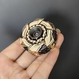 EDC Fidget Sliders Open Armor Spinning TopFidget Toys Stress Relief for Adults Magnetic Metal &lpar;Gold Gray&rpar;