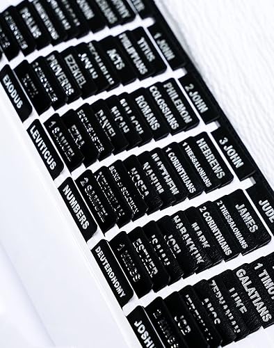 Miniatura 7 de Pestañas de cuero para la Biblia, pestañas de la Biblia de papel de aluminio plateado para mujeres y hombres, pestañas de la Biblia para estudio de