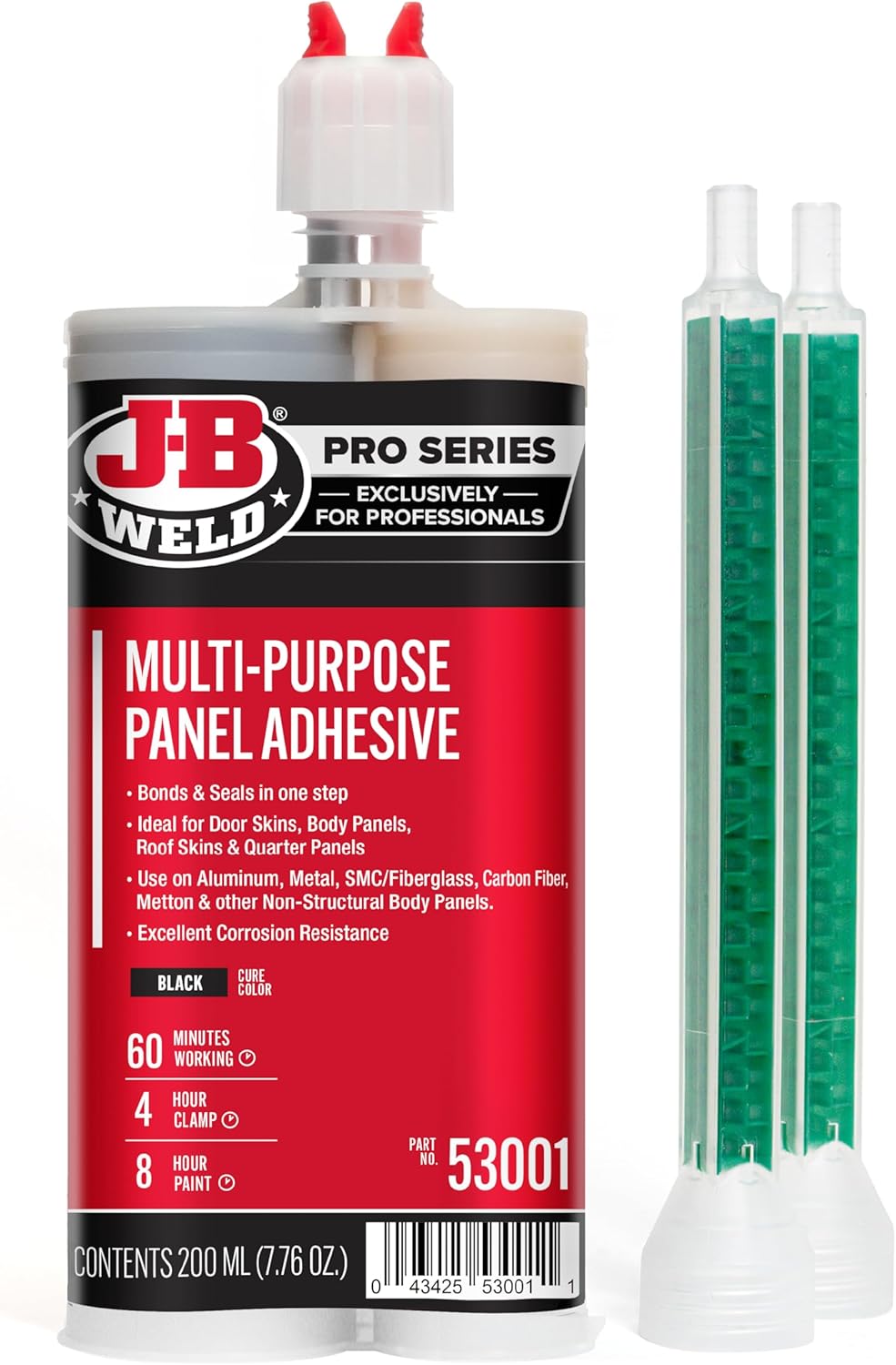 J-B Weld Multi-Purpose Panel Adhesive - 200ml; 2 Mixers Included