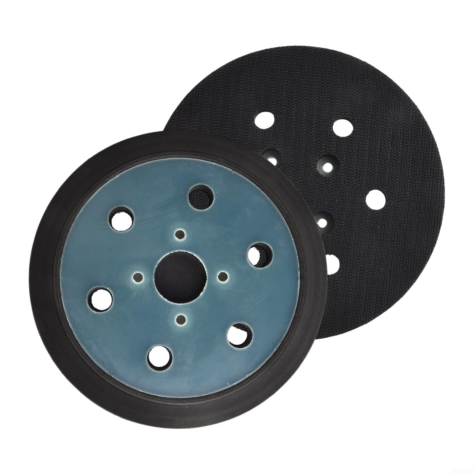 Disco abrasivo da 15 cm con 6 fori e platorello per levigatrice ORBIT, disco di ricambio in PU da 150 mm per lucidatura e levigatura contorno, R2611