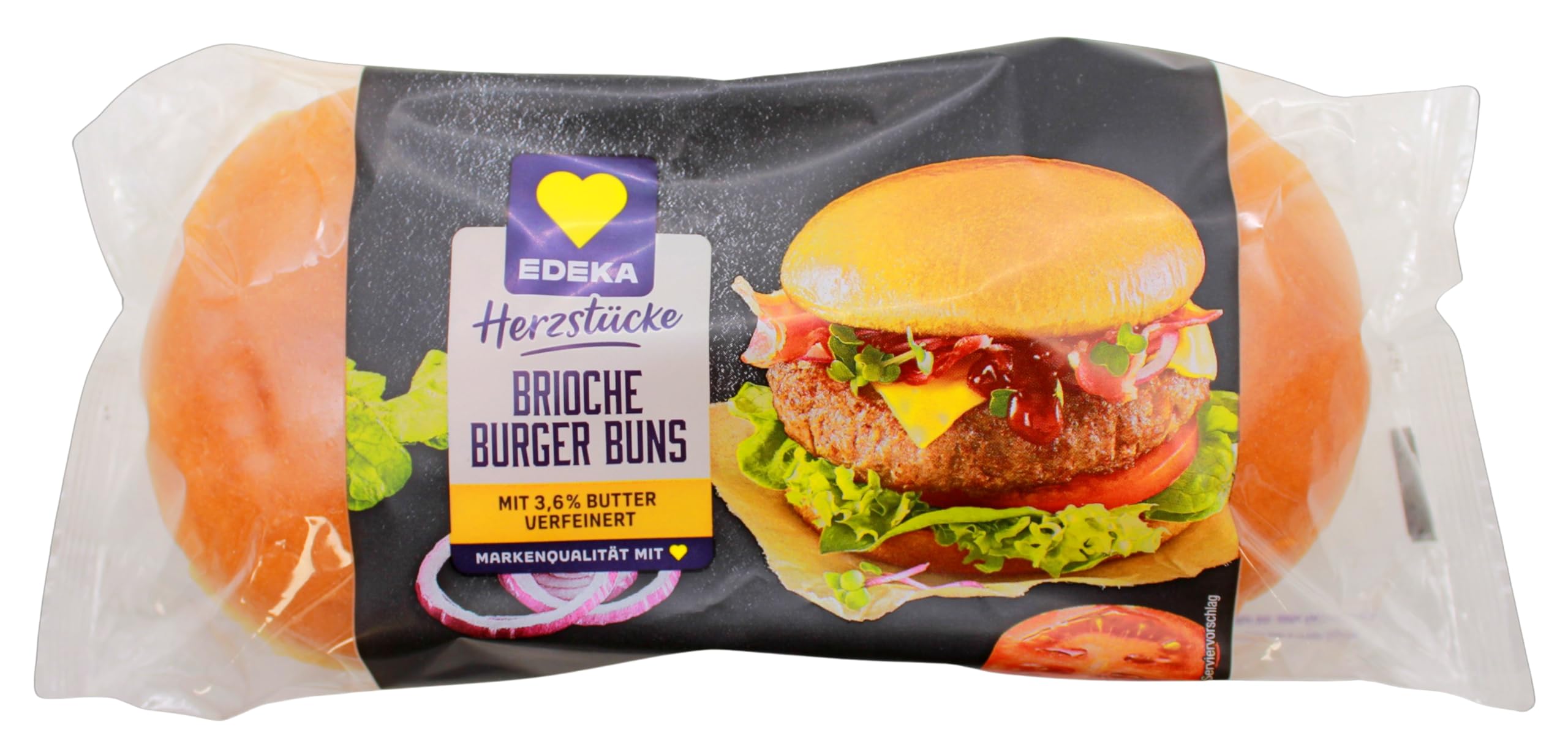 Herzstücke Brioche Burger Buns, 9er Pack (9 x 250g)