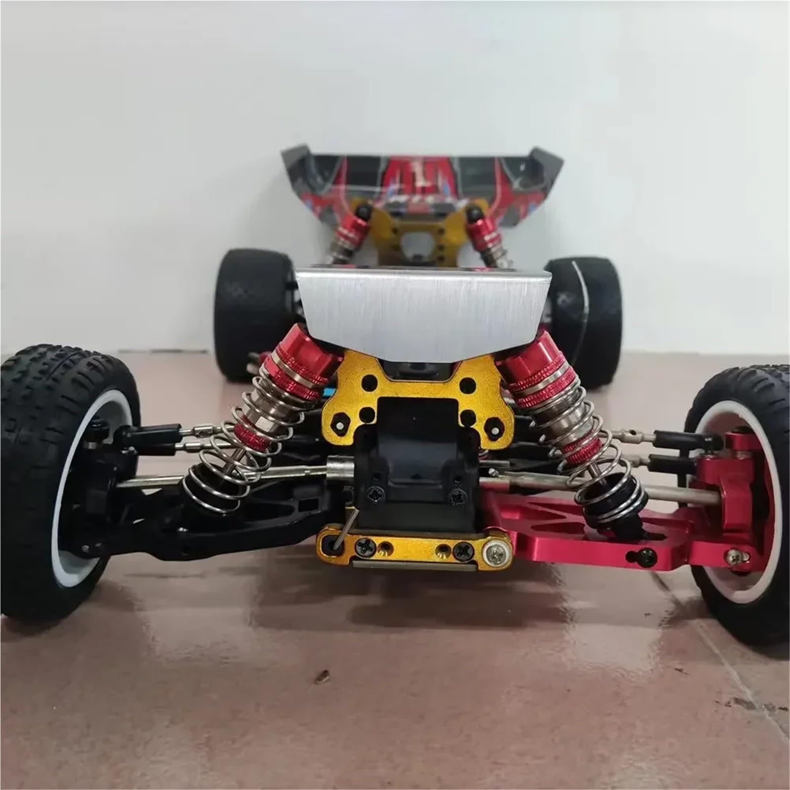para 1/10 1/8 1/12 1/14 RC Mejora Coche Piezas Alta Resistencia Protector Torre Choque Metal Todoterreno para Buggy Truggy Accesorios RC