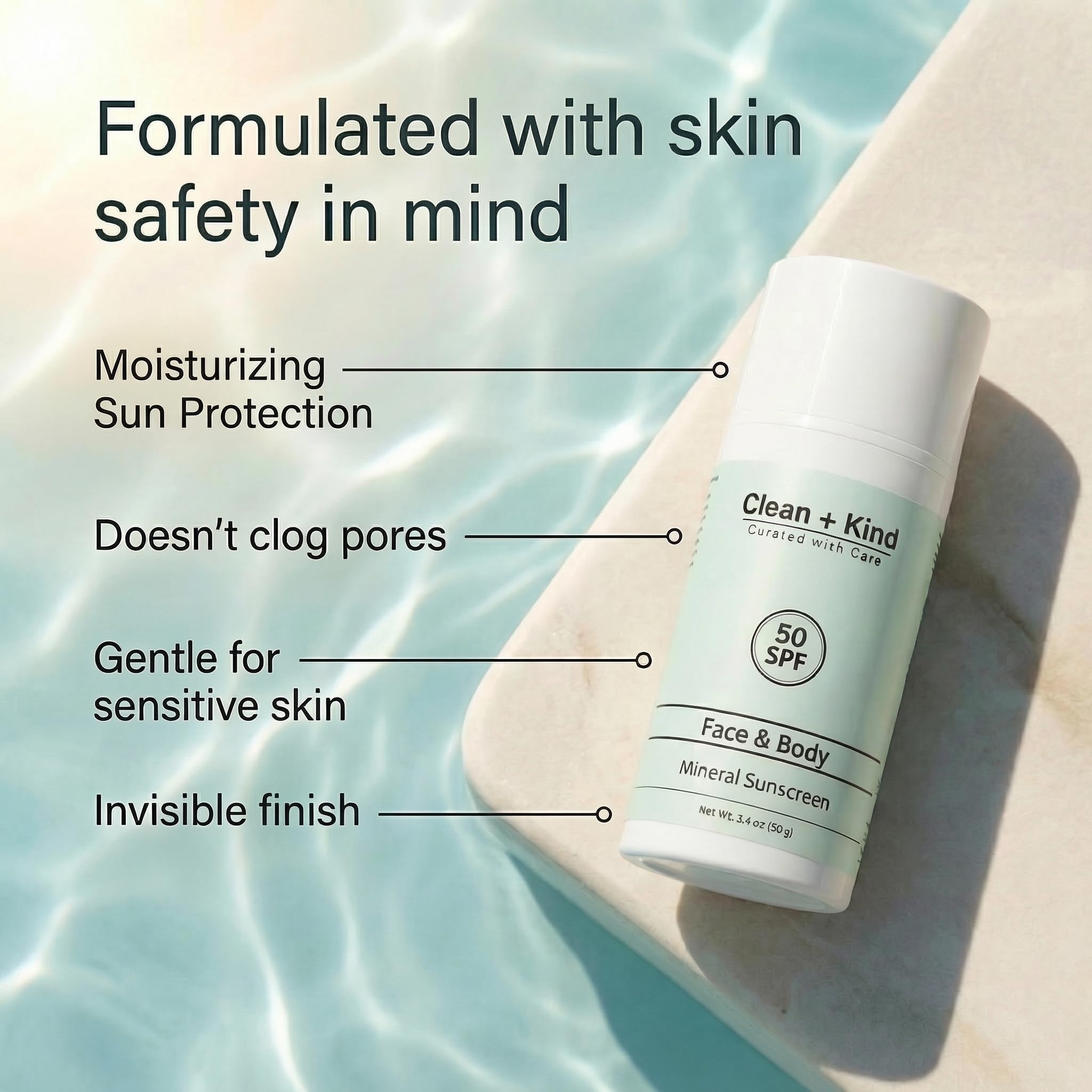 Organic Beef Tallow Mineral Sunscreen with Zinc Oxide