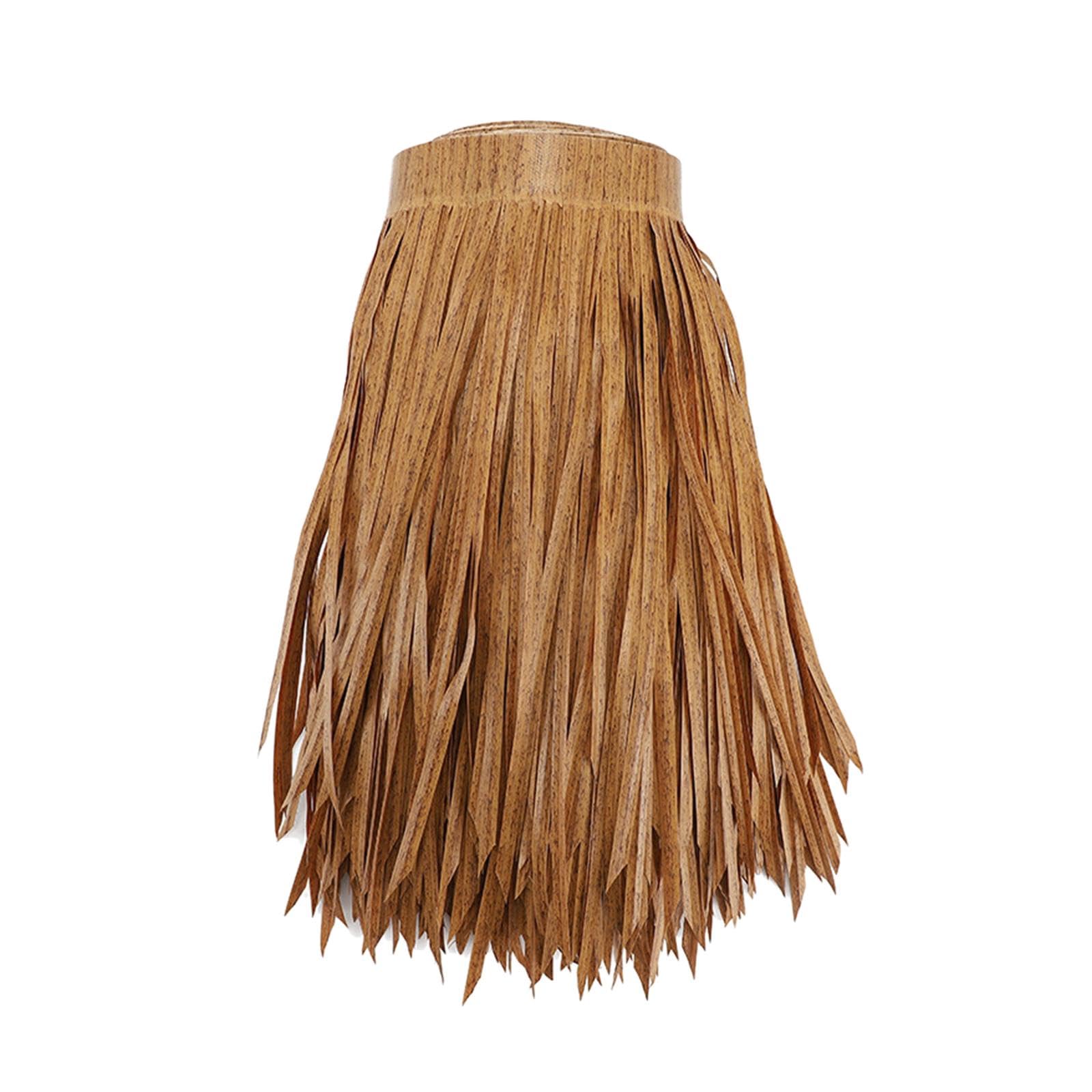 MYADDICTION Straw Roof Thatch Simulation Durable Panel Palm Thatch Roll for Garden Patio A-image-21