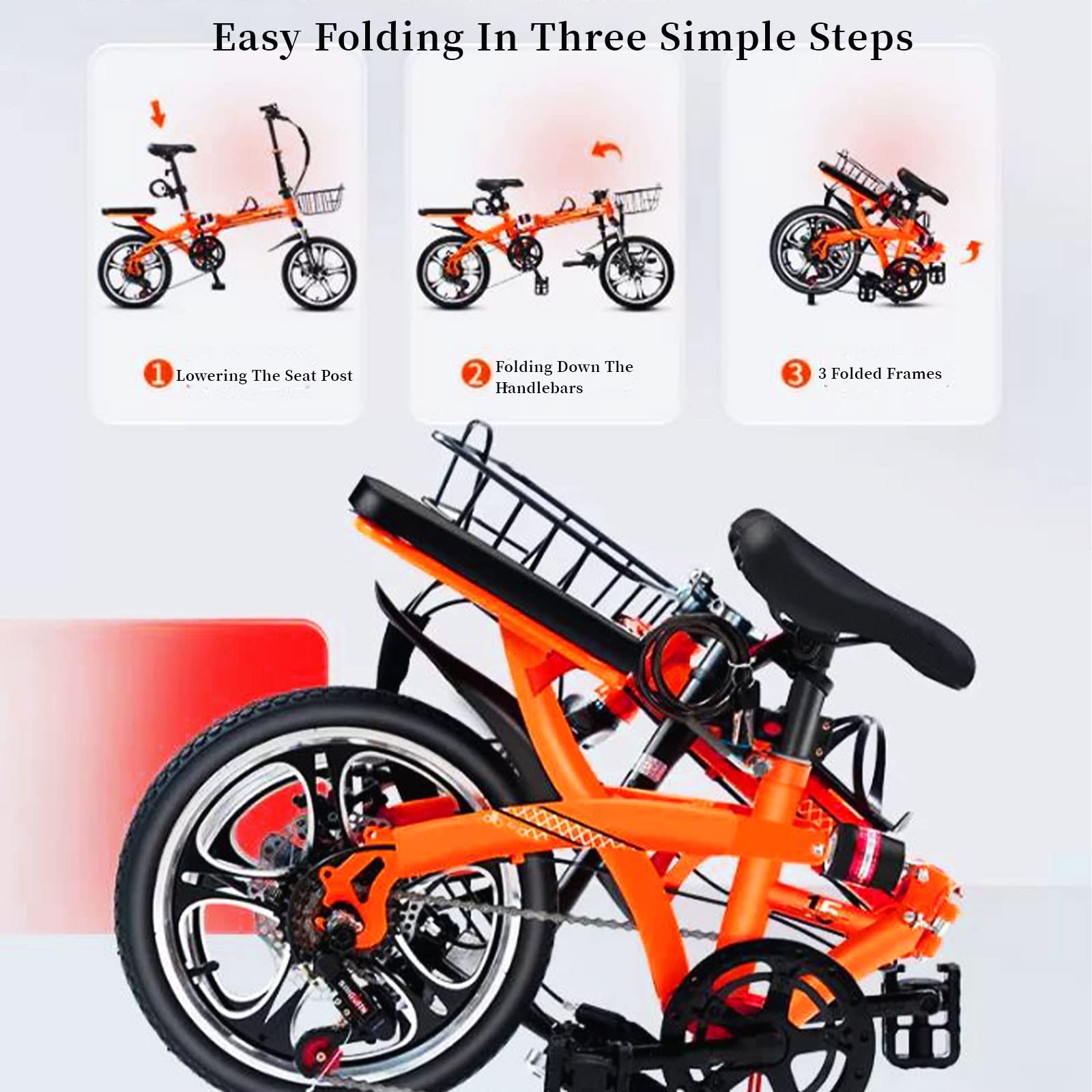 変速付き　自転車 Amazon | 折りたたみ自転車 男女兼用 20インチ 7段変速 可変速