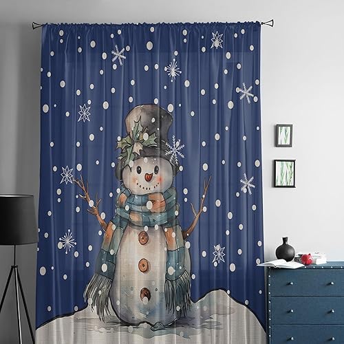 Miniatura 5 de Shabby Chic - Cortinas de gasa con bolsillo para barra de 45 pulgadas de largo, cortinas de gasa semitransparentes con bolsillo para barra, cortinas