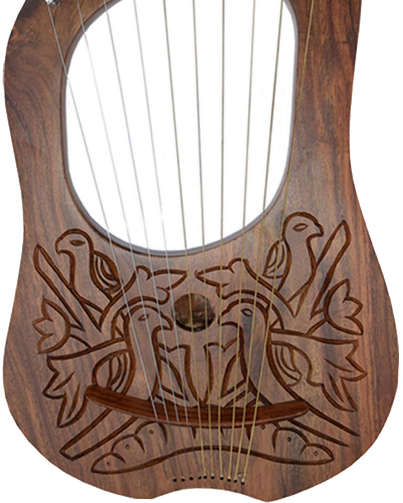 Amazon.com: AAR Lyre Harp 10 String Instrument Rose wood Lye Harp