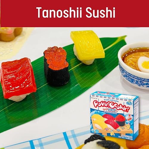 Miniatura 4 de Kracie Popin Cookin DIY Candy Kit  Paquete variado de 3 unidades de gomitas Land Sushi Making Juego de surtido de cocina para niños por Unhas Asian