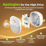 AUVON Plug in Night Light with Motion Sensor and Dusk to Dawn Sensor, Mini Warm White LED Nightlight with 1-50 lm Adjustable Brightness for Bathroom, Hallway, Stairs, Bedroom, Kitchen (4 Pack)