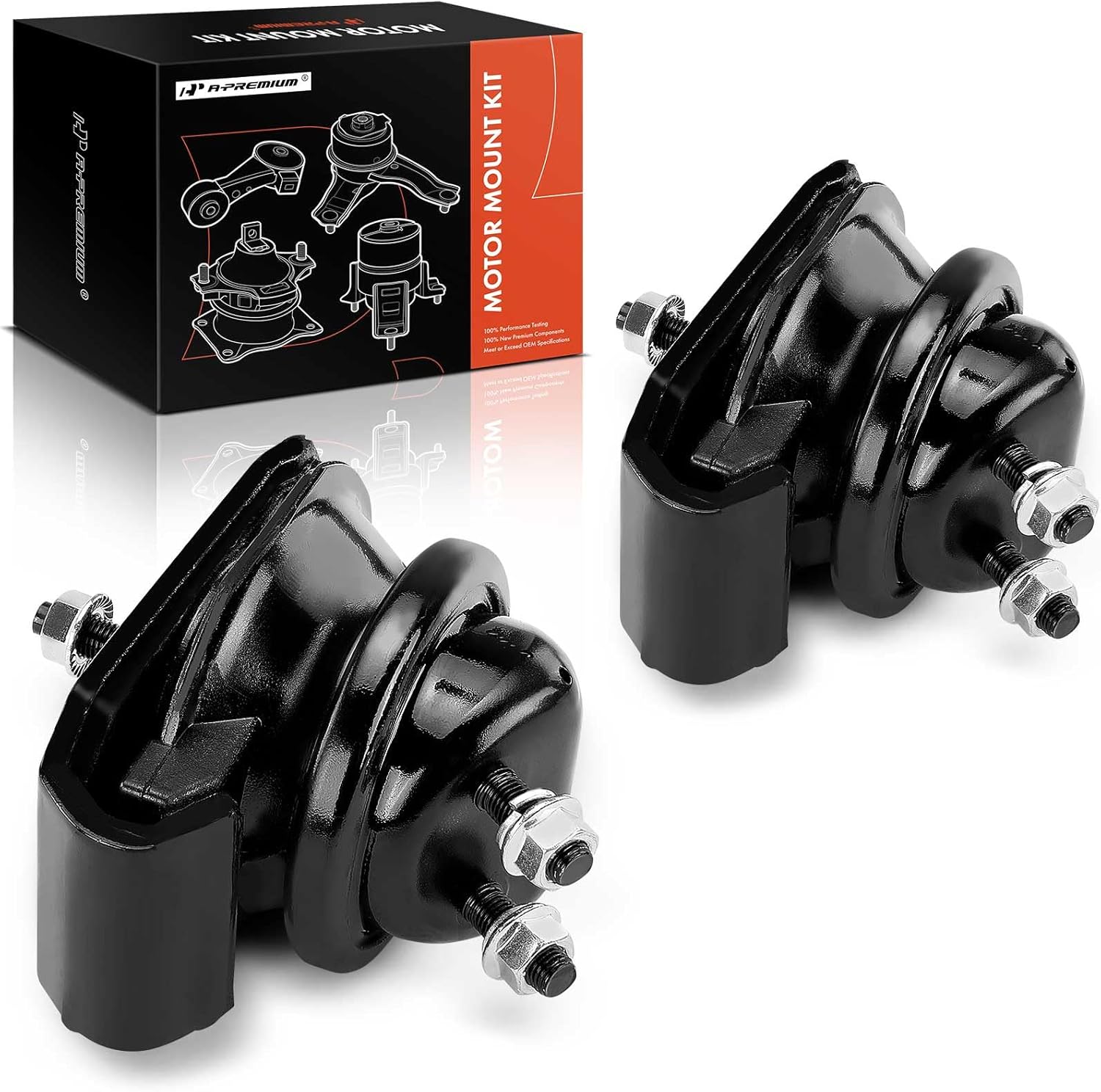 A-Premium 2PCS Front Left and Right Engine Motor Mount Kit Compatible with Nissan Frontier 1999-2004, Pathfinder 2001-2004, Xterra 2000-2004 & Infiniti QX4 2001-2003, 3.3L, 3.5L, Replace# 112204W000