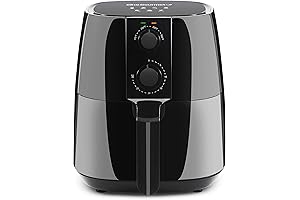 Elite Gourmet 4QT Electric Digital Air Fryer: Healthy Oil-less Cooking