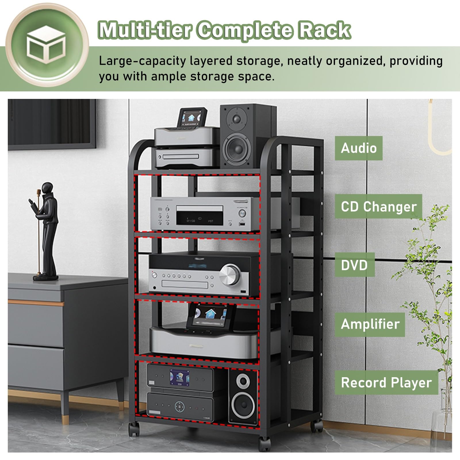 Amazon.co.jp: オーディオコンポーネントラック/タワーメディア