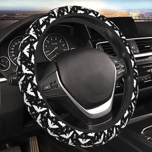 Funda universal para volante de Halloween de 15 pulgadas, accesorios de automóvil, protector para mujeres y hombres