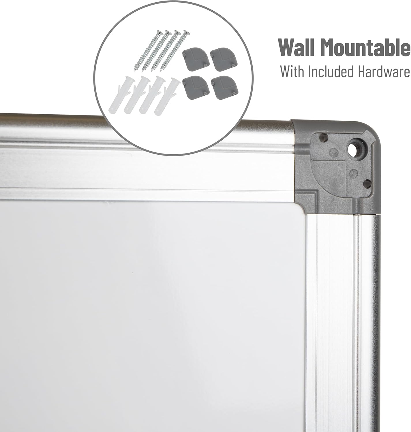 Mind Reader 9to5 Collection, Dry Erase Board, Wall Mount, 47