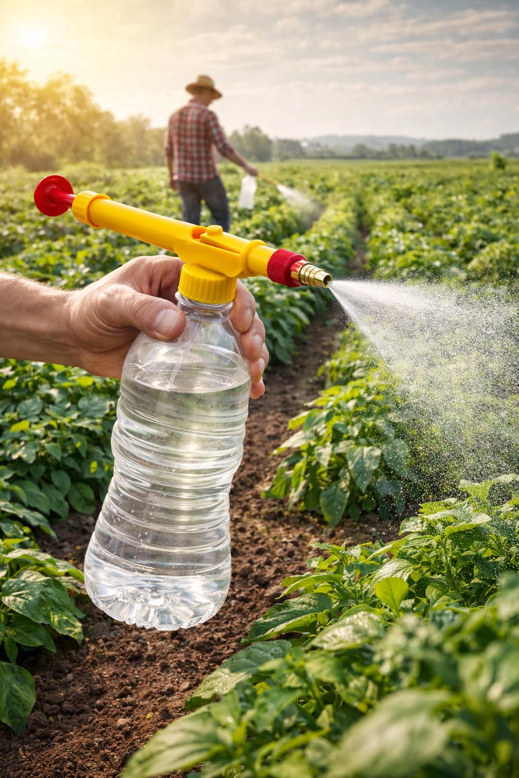 Bottle Spray Gun-Yellow Pressure Pump