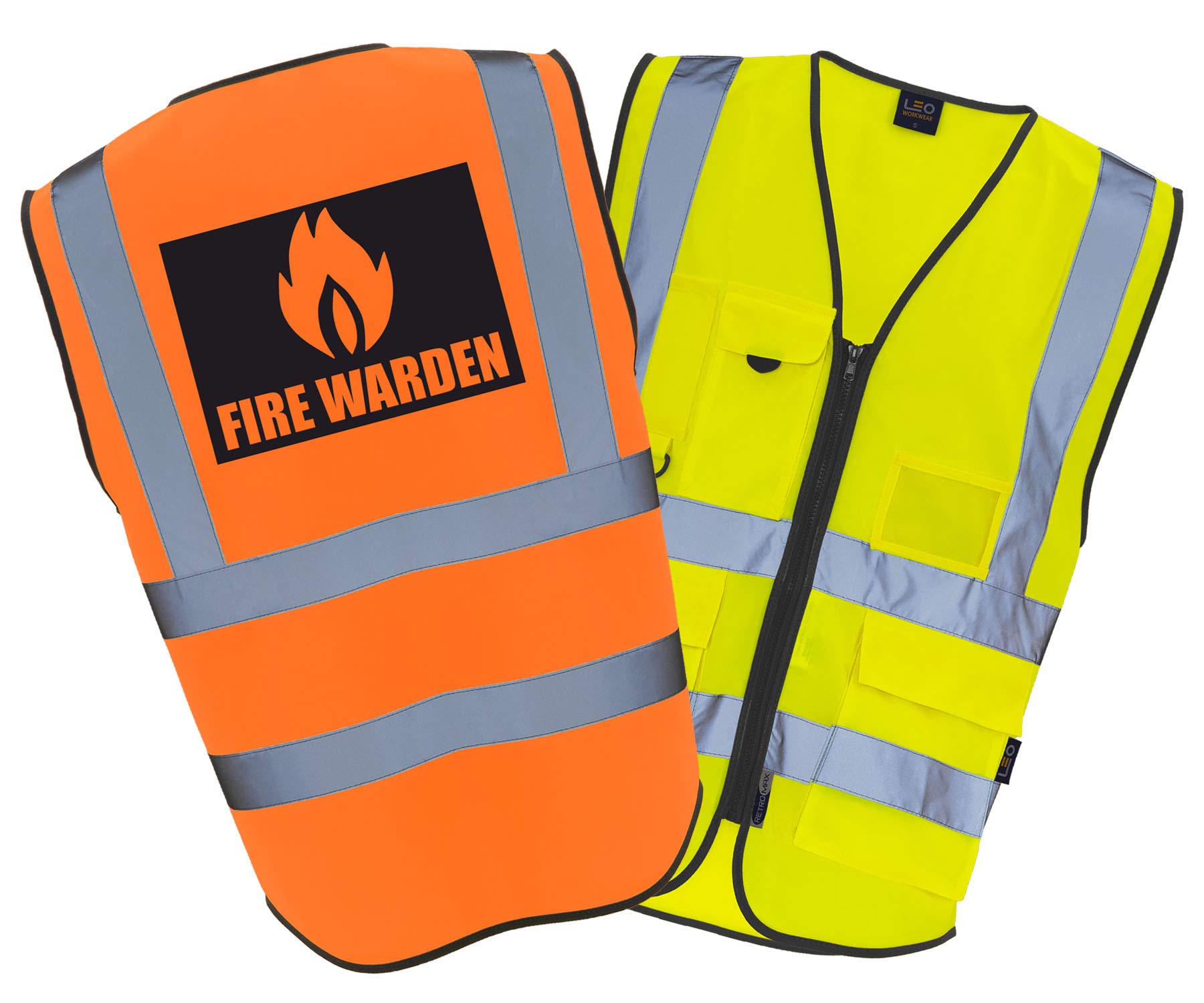 Buy FIRE WARDEN EXECUTIVE CLASS 2 WITH STORAGE POCKETS Hi Vis Hi