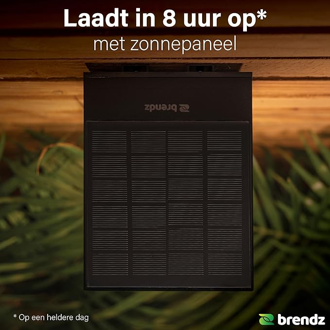 Brendz Brendz BATA Solar LED buitenlamp met bewegingssensor: 600 Lumen beveiligingslicht, IP44 waterbestendig, Solar buitenlamp bewegingssensor & 3 licht modi photo 2