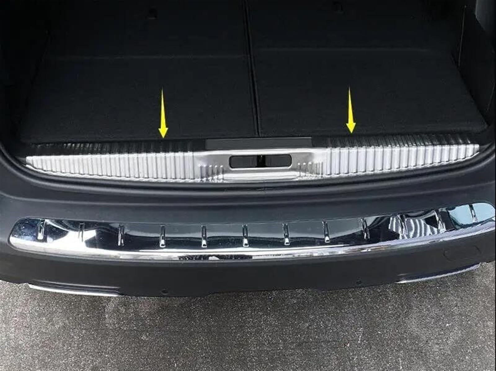 Protezione del bagagliaio posteriore dell'auto Strisce di protezione per paraurti posteriore per interno per auto, per Peugeot 5008 GT 2017-2019