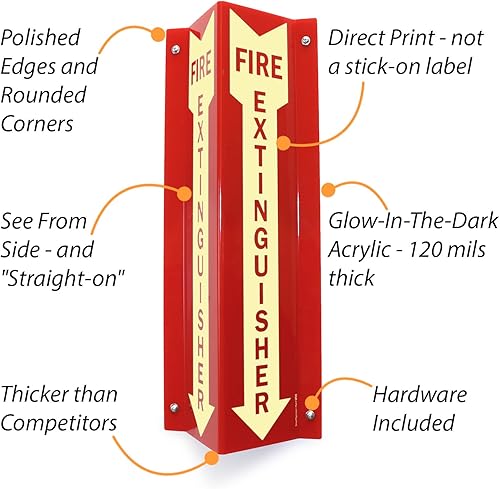 Miniatura 5 de SmartSign Letrero de proyección en forma de V de dos caras con flecha hacia abajo, 18 x 4 pulgadas, 120 mil de grosor acrílico pulido que brilla en