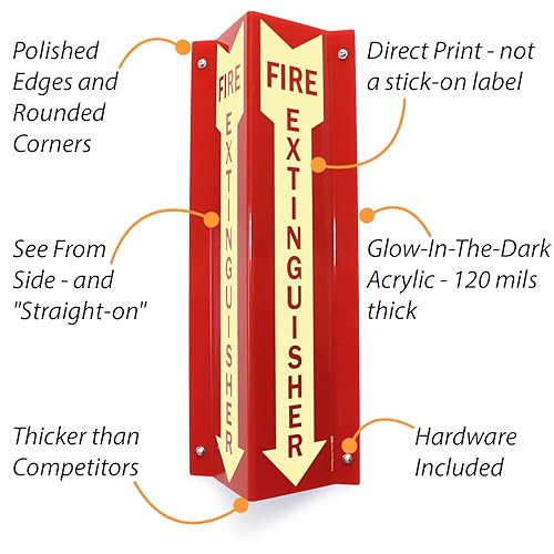 Miniatura 5 de SmartSign Letrero de proyección en forma de V de dos caras con flecha hacia abajo, 18 x 4 pulgadas, 120 mil de grosor acrílico pulido que brilla en